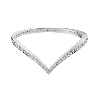 Dove Bangle With Diamonds