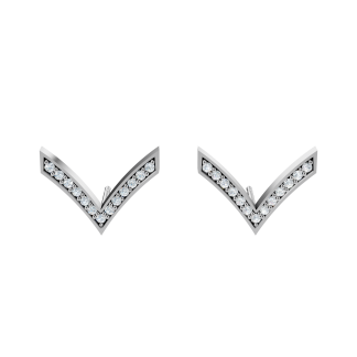 Dove Stud Earrings With Diamonds